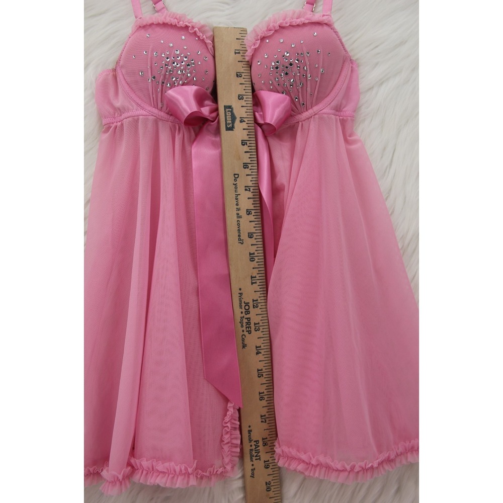 Victorias Secret Sexy Little Things Babydoll Dress 34B Rhinestone Lot Barbie Y2K - Picture 4 of 16